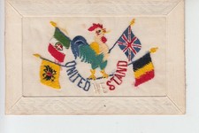 WW1 Embroidered silk postcard