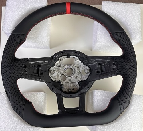 Full leather steering wheel - steering, vw