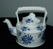 Arthur Wood Teapot Blue & White No 6317 VGC Vintage 80s/90s
