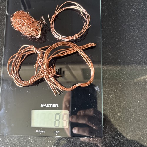 Copper wire 89g stripped fine - wire,