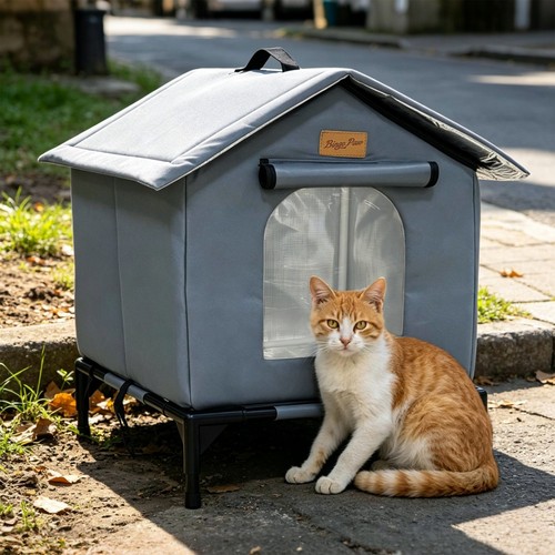 Large cat house - large,