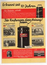 Old Advertising Sheet Catalytic Car Heater Advertising Print Around 1935