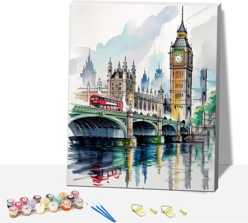 Landscape paint numbers kit - landscape,