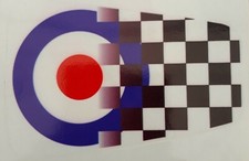 Target checks mirror sticker