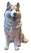Vivid Arts Malamute Husky Dog - Garden Ornament 21cm - Indoor or Outdoor