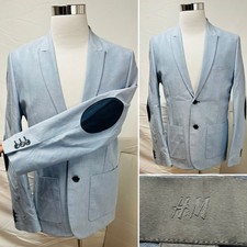 H&M Men's 44R Chambray Blue