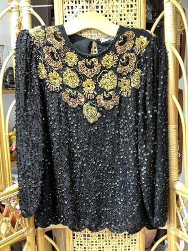 Vintage 1980 sequinned - sequinned, top