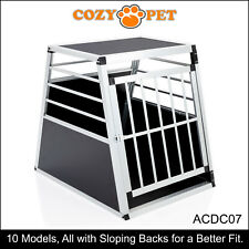 Aluminium Car Dog Cage Cozy Pet Travel Puppy Crate Pet Carrier Transport ACDC07