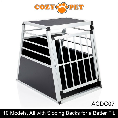 Aluminium car dog cage cozy - aluminium,