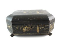 Antique Black Gold Lacquer