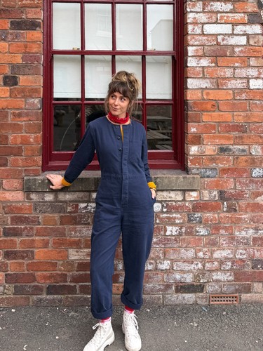 Collarless french workwear - collarless,