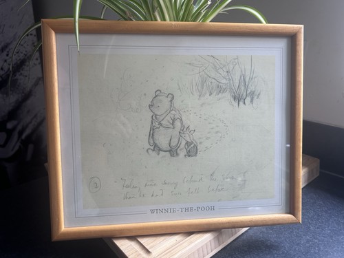 Vintage framed winnie the pooh - winnie,