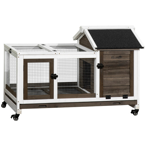 Rabbit hutch guinea - rabbit, pig