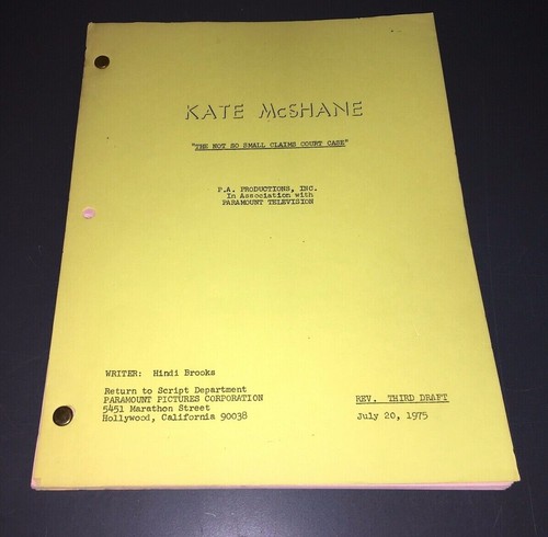 Kate mcshane 1975 original - mcshane, tv