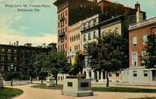 Postcard Baltimore Barge Lion