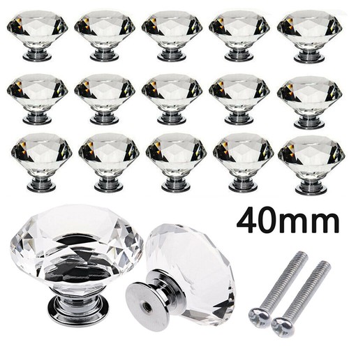 Large 40mm crystal - 40mm, diamond