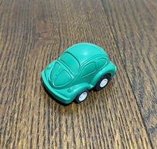 Volkswagen Beetle - VW Bug -Vintage Green Friction Powered Small 2" Toy Car 5cm