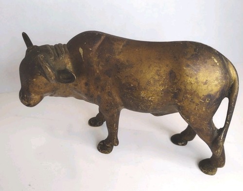 Brass bronze bull - bull, 8.5"