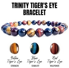 Trinity Tigers Eye Bracelet