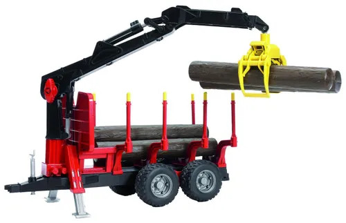 Bruder forestry trailer with - bruder,