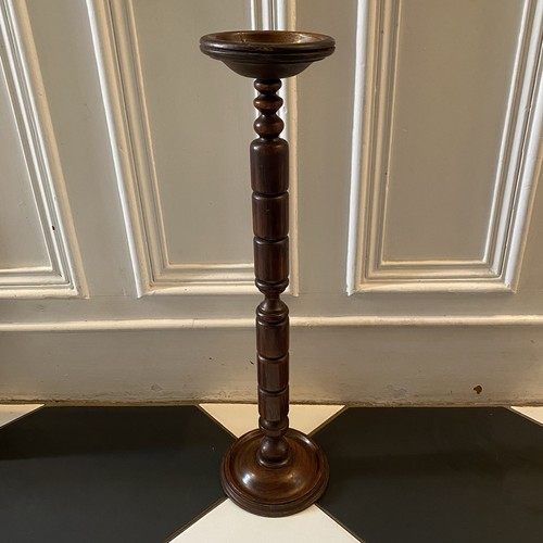 Vintage pedestal plant lamp - plant,