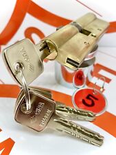 High Security Brass CISA Astral Euro Cylinder 50/40 X3 Keys