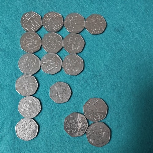 Job lot commemorative 50p - job,