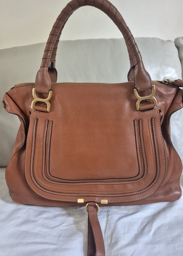 Chloé marcie brown pebbled - brown,