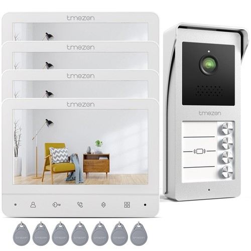 Flat door entry intercom - 4-flat,