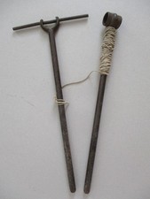 Vintage / Antique String Line Tools Iron ~ Garden Allotment Edging Demarcation