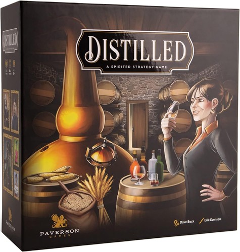 Distilled board game - board,