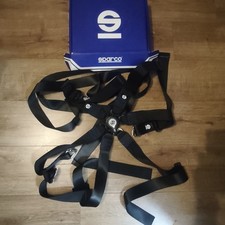 Sparco Racing Rally Belt 6 Point Black Harness Black Unused