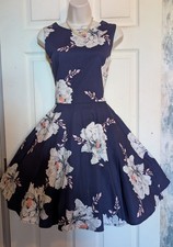 New Navy floral Retro'50s