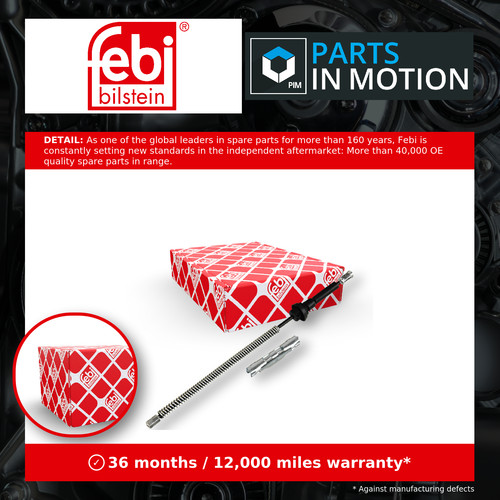 Handbrake cable rear left - left, or