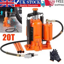 Air Hydraulic Bottle Jack 20 Ton High Lift Automotive Car Repair Shop