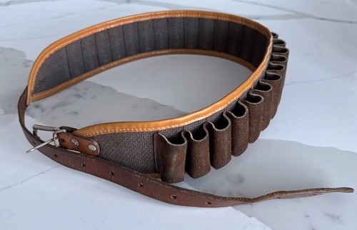 Leather shot gun - leather, cartridge