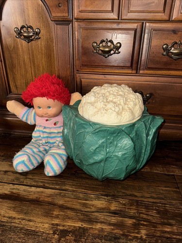 Vintage cauliflower doll 1980s - vintage,