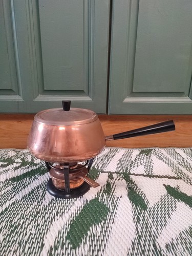 Spring copper fondue - set, made