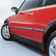 47mm BLACK Car Body Door Protector Moulding + ends fits SMART (DP1)