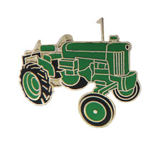 Green Tractor Pin Badge