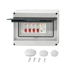 3 Way Garage Shed Camper Van Caravan Consumer Unit Fuse Box with RCD & 3x MCB