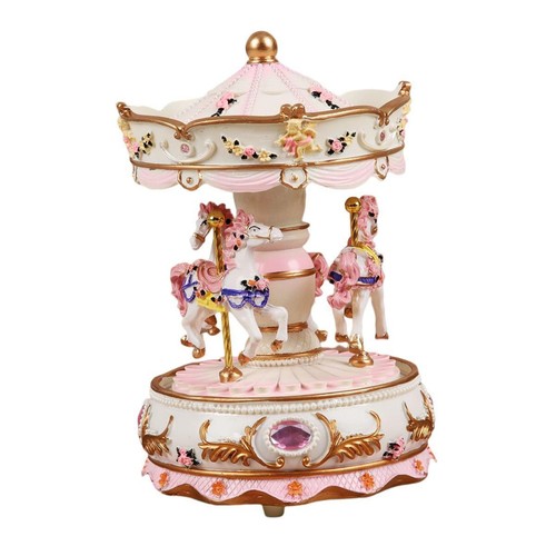 Carousel music box decorative - carousel,