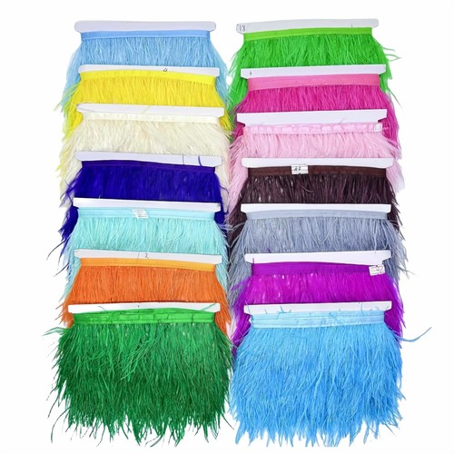 Ostrich feather fringe trim - ostrich,