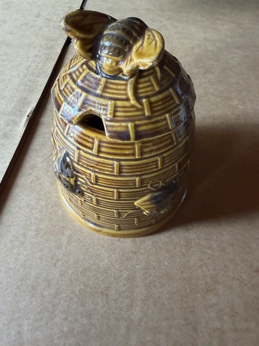 Vintage honey pot with - vintage,