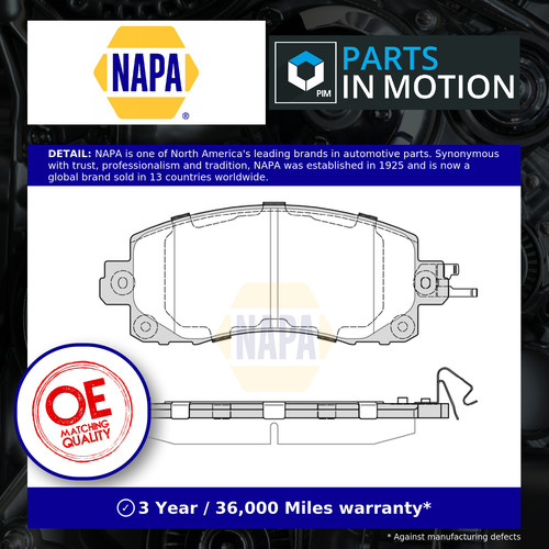 Brake pads set front nbp1964 - set,