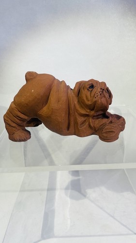 English bulldog figurine - bulldog,
