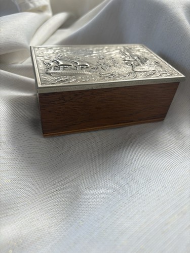 Vintage wooden cigarette box - vintage,