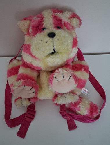 Vintage bagpuss pink cat plush - pink,