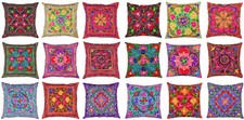 Indian Suzani Cushion Covers Ethnic Mandala Pillow Cover Sofa Couch Home Decor