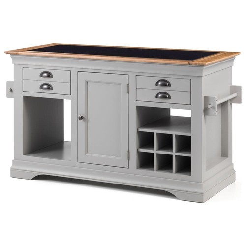 Grey painted granite kitchen - grey,